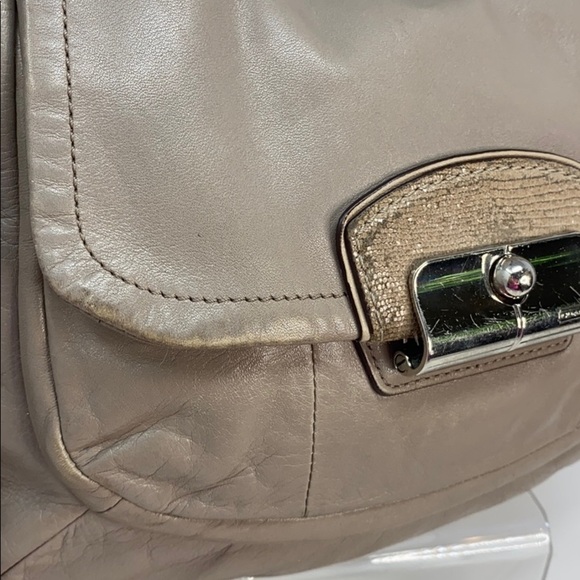 Coach Kristin 19293 Gray Leather Crossbody Bag - Picture 8 of 14